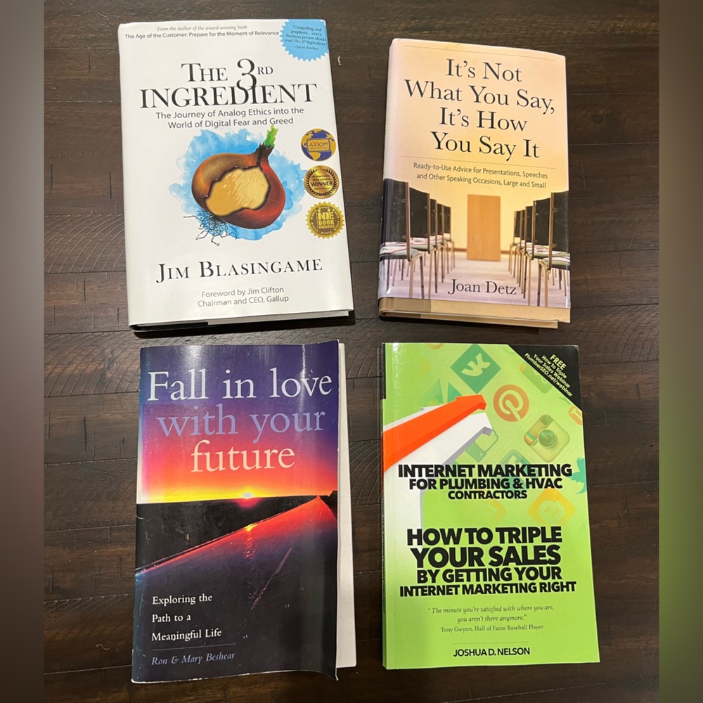 Set of 4 informational business books